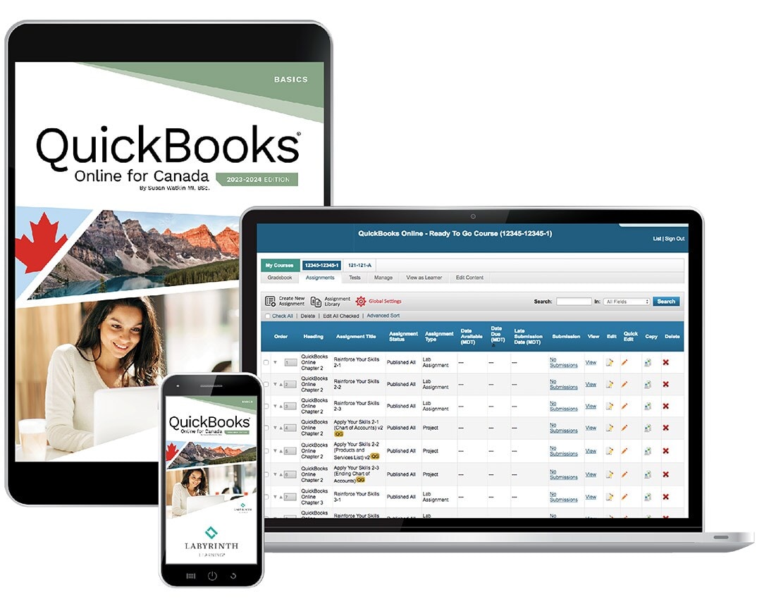 QuickBooks Online for Canada: Basics, Academic Year 2023-2024 ebook